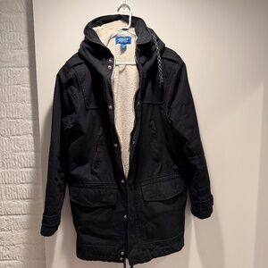 Adidas Black Fishtail Parka XL